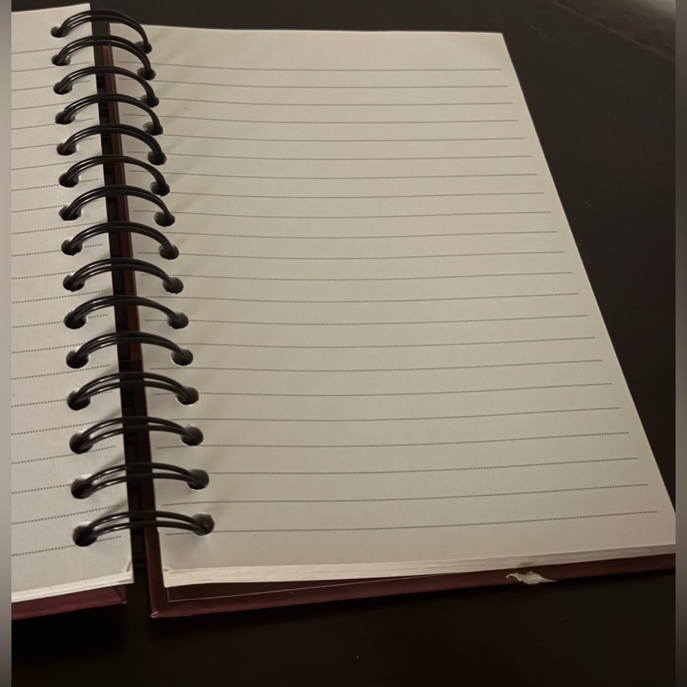 Café au Lait Coffee Spiral Notebook Journal | Cute Aesthetic Lined Notebook 8x6 - Picture 3 of 3
